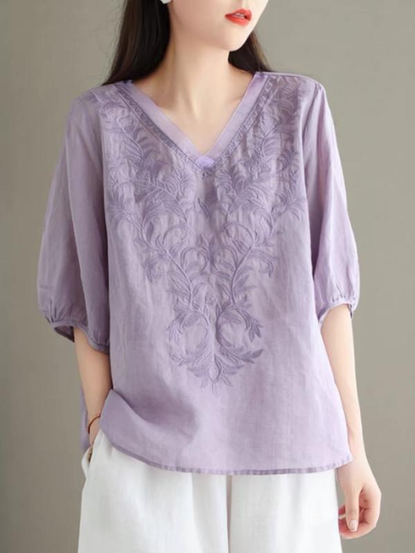 Wear （Sports） - 春 コーデ レディース ファッション オシャレ カワイイ シンプル きれいめ ナチュラル 上品カジュアル 婦人服 シャツ 夏 薄手 半袖 T クラシック サイズ コットン 麻 トップス