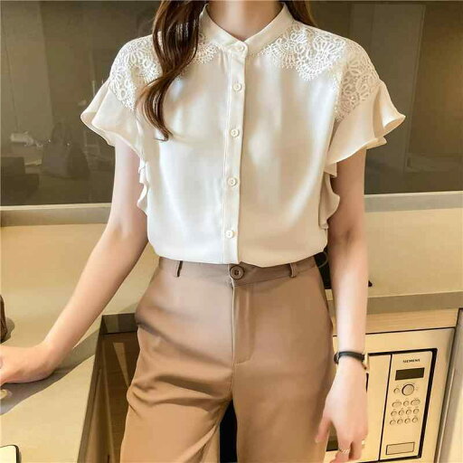春 コーデ レディース ファッション オシャレ カワイイ シンプル きれいめ ナチュラル 上品カジュアル 婦人服 夏 アプリコット シフォンシャツ レース 快適 スイート トップス 春 コーデ レディース ファッション オシャレ カワイイ シンプル きれいめ ナチュラル 上品カジュアル 婦人服 夏 アプリコット シフォンシャツ レース 快適 スイート トップス