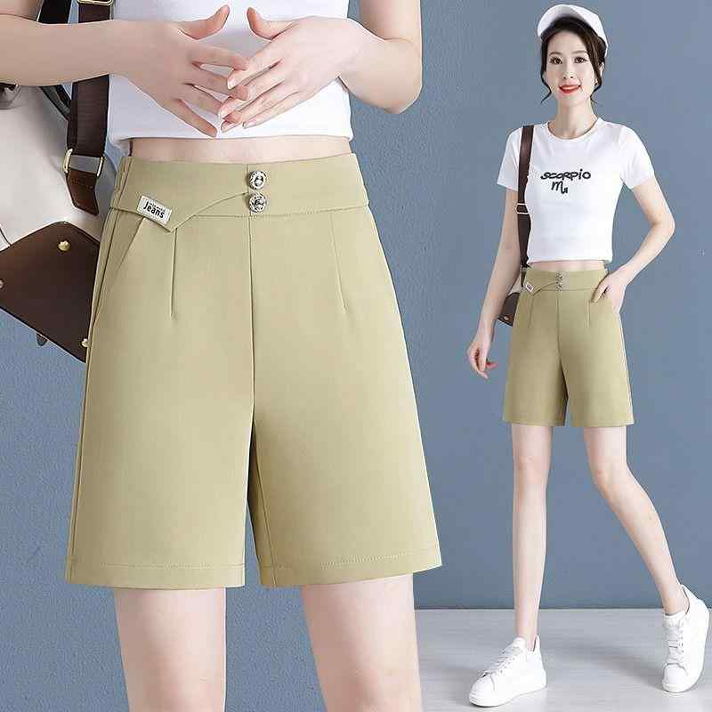 春 コーデ レディース ファッション オシャレ カワイイ シンプル きれいめ ナチュラル 上品カジュアル 婦人服 スーツ パンツ 夏 ハイウエスト カジュアル 薄手 ワイドレッグ ミドル丈