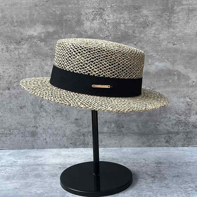 春 コーデ オシャレ 小物 アイテム レディース フレンチ レトロ 麦わら帽子 サンハット メンズ 海辺 ビーチ フラット ハット エレガント