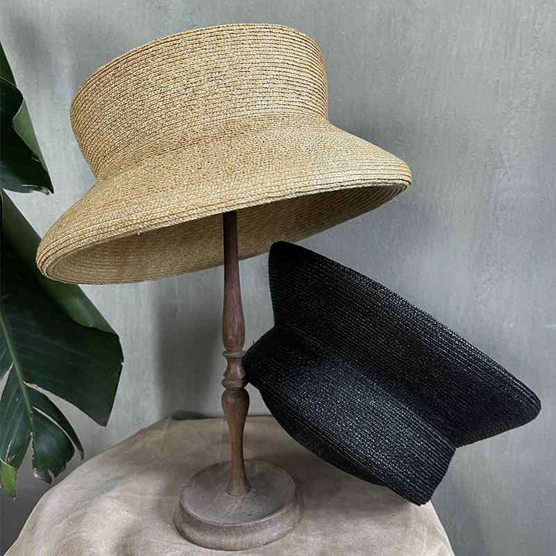 春 コーデ オシャレ 小物 アイテム レディース 中世 アンティーク調 麦わら帽子 バックル U字型 つば広 夏 男女兼用