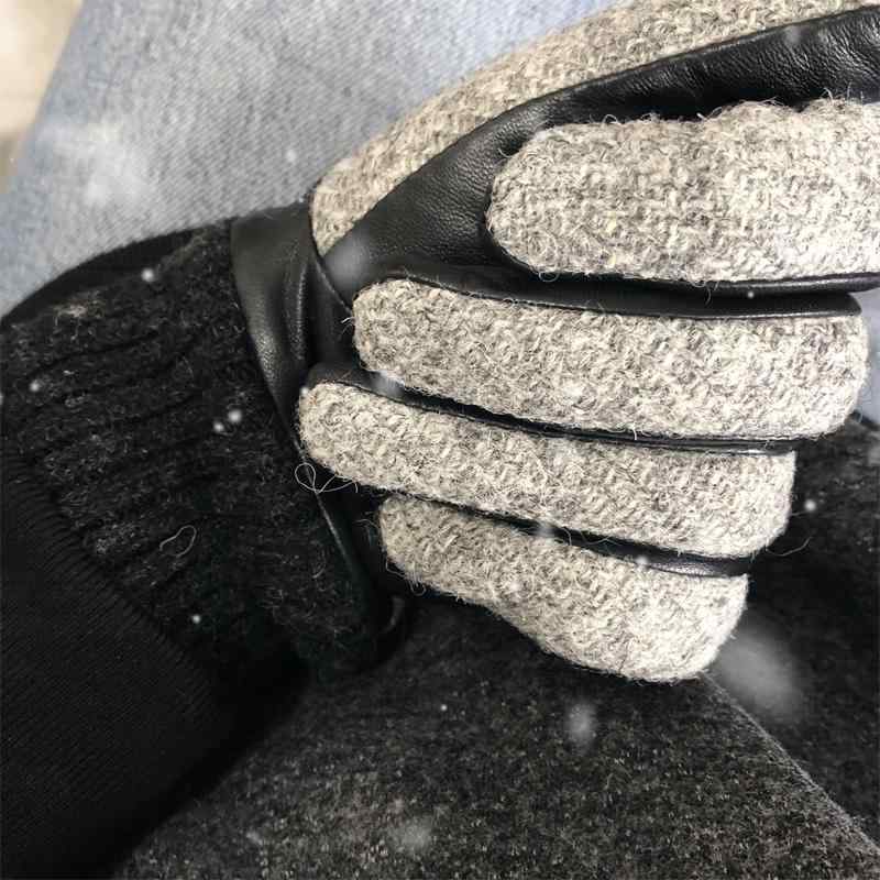 春 コーデ オシャレ 小物 アイテム レディース ツイード ウール ツイード シープスキン 女性用 タッチスクリーン