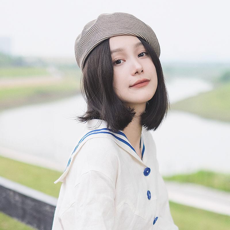 春 コーデ オシャレ 小物 アイテム レディース 綿 編み込み ベレー帽