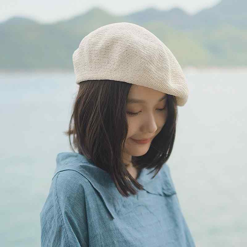 春 コーデ オシャレ 小物 アイテム レディース ふんわり　ニット帽　キャップ　ベレー帽　夏