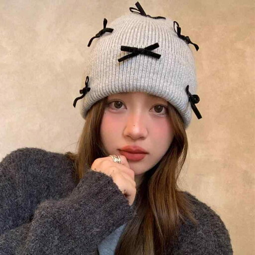 春 コーデ オシャレ 小物 アイテム レディース シンプル リボン ウール 女性用 秋 ニット帽 キャップ 春 コーデ オシャレ 小物 アイテム レディース シンプル リボン ウール 女性用 秋 ニット帽 キャップ