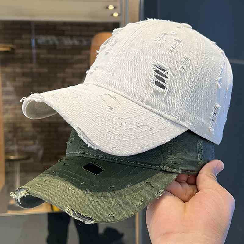 春 コーデ オシャレ 小物 アイテム レディース レトロ　ダメージ加工　野球帽　ベースボール　キャップ　女性用　つば広　キャップ