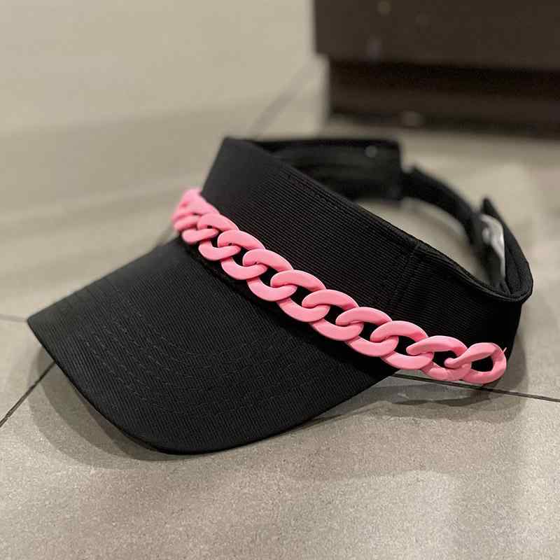 春 コーデ オシャレ 小物 アイテム レディース チェーン　ハット　夏　アウトドア　スポーツ　サンシェ..