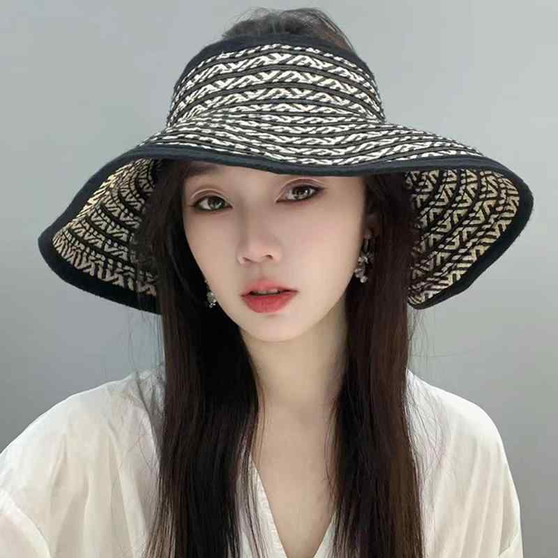 春 コーデ オシャレ 小物 アイテム レディース つば広　ハット　夏　抗UV　麦わら帽子