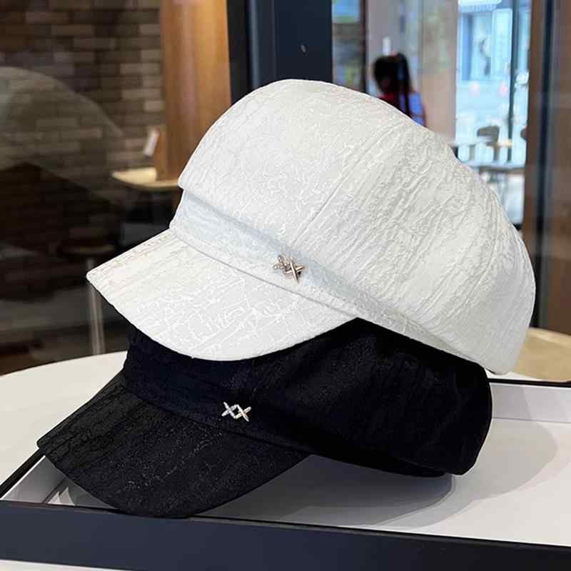 春 コーデ オシャレ 小物 アイテム レディース 夏　女性用　シンプル　八角形　つば広　日焼け止　ペインター　ハット