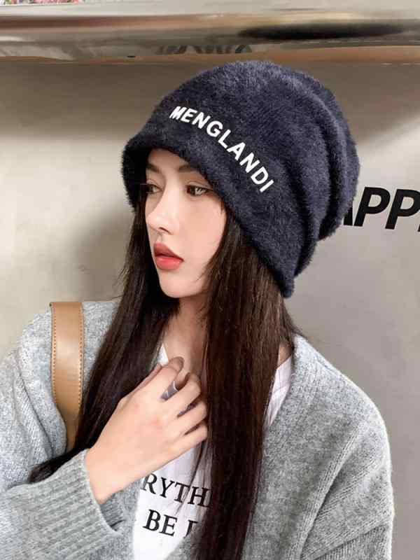 春 コーデ オシャレ 小物 アイテム レディース シンプル　文字　パイル　耳保護　女性用　キャップ