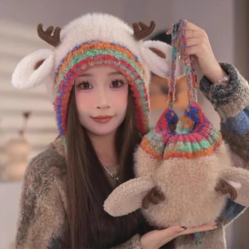 春 コーデ オシャレ 小物 アイテム レディース ニット帽 キャップ 耳保護