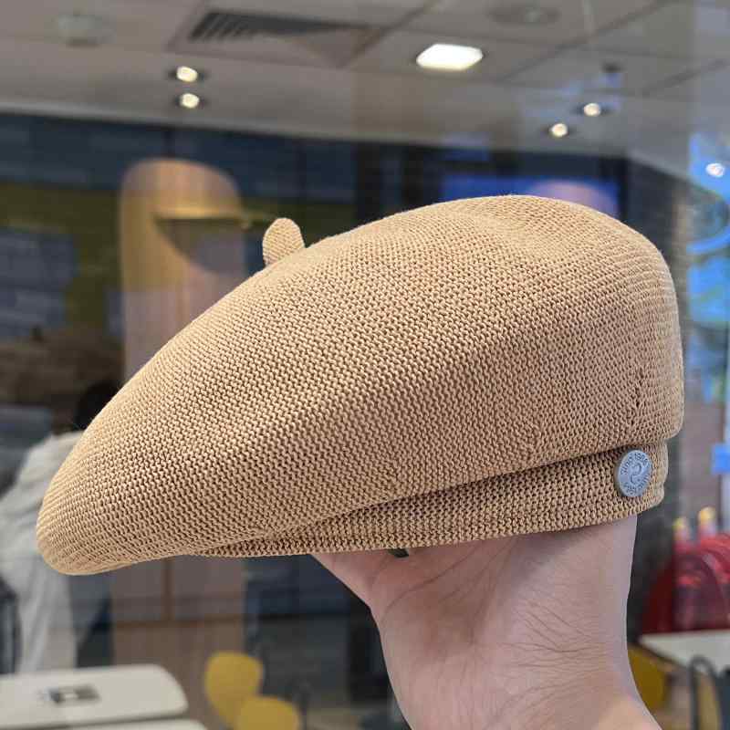 春 コーデ オシャレ 小物 アイテム レディース 女性用　夏　通気性　ニット帽　キャップ　ペインター　ハット　ベレー帽