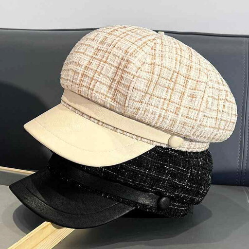 春 コーデ オシャレ 小物 アイテム レディース 八角帽子 レトロ 春 コーデ オシャレ 小物 アイテム レディース 八角帽子 レトロ