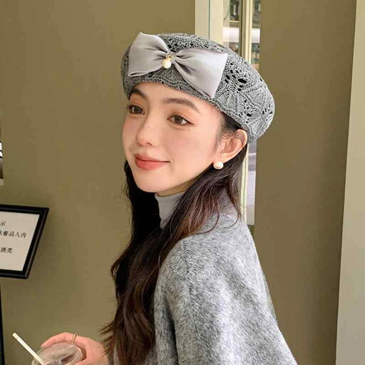 春 コーデ オシャレ 小物 アイテム レディース ベレー帽 リボン 春 コーデ オシャレ 小物 アイテム レディース ベレー帽 リボン
