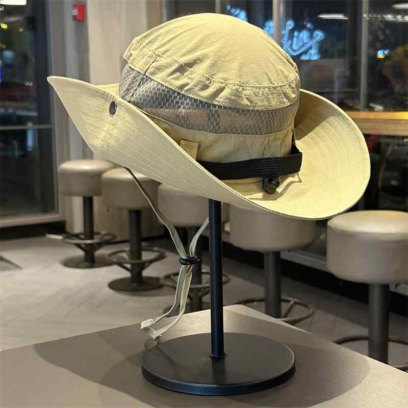 春 コーデ オシャレ 小物 アイテム レディース アウトドア　メッシュ　通気性　フィッシャーマンハット　バケットハット　男女兼用　夏　ハイキング　キャンプ　登山