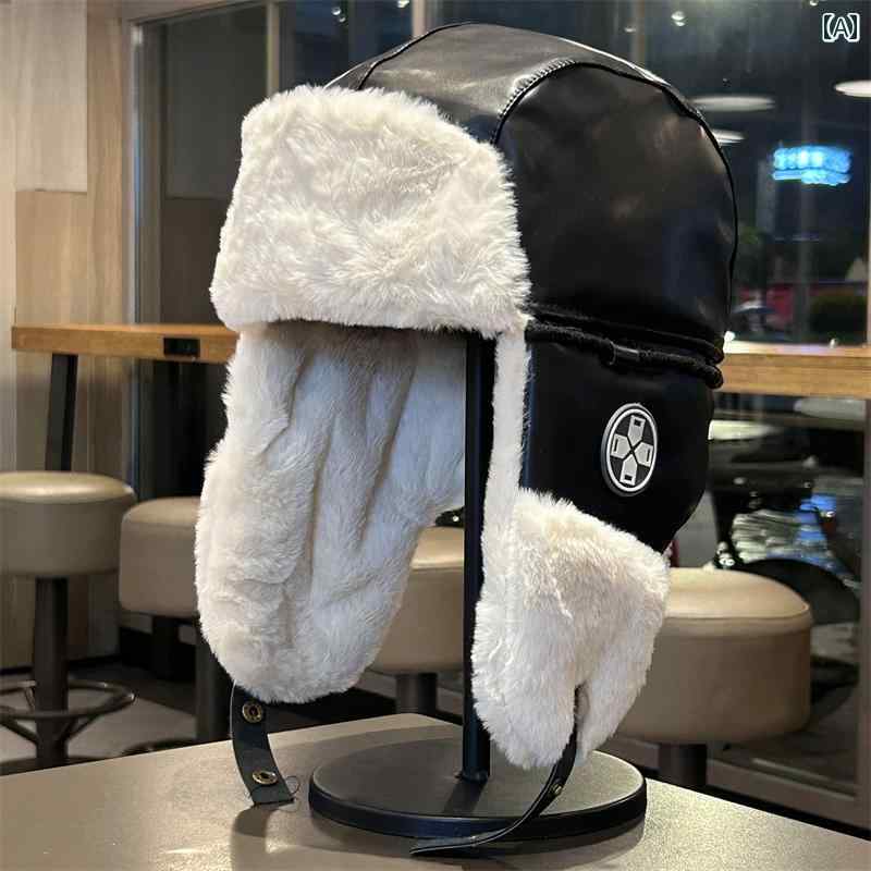 春 コーデ オシャレ 小物 アイテム レディース ベルベット　レザー　男女兼用　アウトドア　イヤーマフ