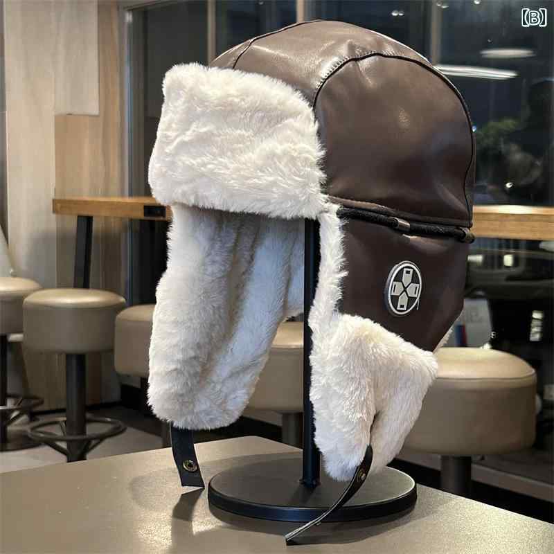 春 コーデ オシャレ 小物 アイテム レディース ベルベット　レザー　男女兼用　アウトドア　イヤーマフ