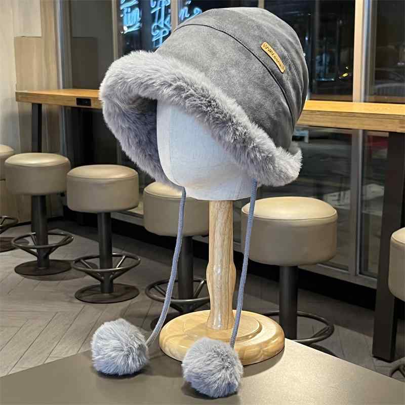 春 コーデ オシャレ 小物 アイテム レディース フィッシャーマンハット　バケットハット　女性用　秋　ベルベット　耳保護　アウトドア