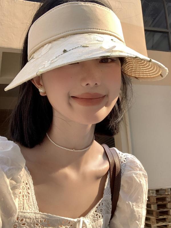 春 コーデ オシャレ 小物 アイテム レディース 花　麦わら帽子　女性用　夏　ビーチ　バカンス　チャイナ　ドレス