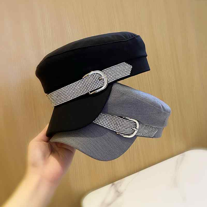 春 コーデ オシャレ 小物 アイテム レディース ラインストーン　フラット　ベレー帽