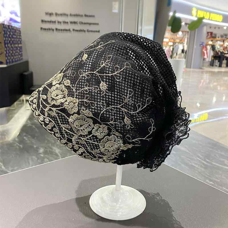 春 コーデ オシャレ 小物 アイテム レディース 夏　花　通気性　ヘアアクセサリー　プルオーバーカバー　オールシーズン用　ターバン　ハット