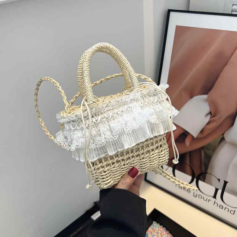 レディース 鞄 カバン バック ファッション オシャレ アイテム 小物 夏 バッグ ストローバッグ クロスボディ バッグ ハンドバッグ バケット バッグ(4.0)