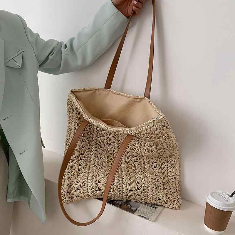 レディース 鞄 カバン バック ファッション オシャレ アイテム 小物 脇下バッグ ストローバッグ ビーチ バッグ ショルダー トート バッグ
