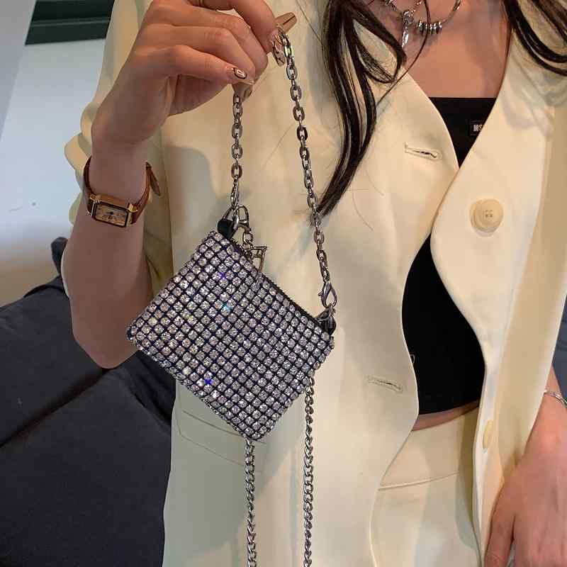 レディース 鞄 カバン バック ファッション オシャレ アイテム 小物 ラインストーン バッグ ミニ ショルダー クロスボディ バッグ ハンドバッグ