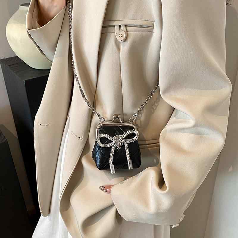 Rakuten - レディース 鞄 カバン バック ファッション オシャレ アイテム 小物 ミニシェルバッグ 夏 ハイエンド 菱形 チェーン キーバッグ
