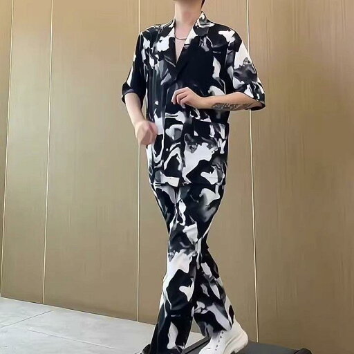 メンズ ファッション 服 用 オシャレ シンプル 大人 かっこいい 大きいサイズ ストリート 紳士服 ハイエンド 黒 白 シャツ スーツ 夏 カジュアル パンツ メンズ ファッション 服 用 オシャレ シンプル 大人 かっこいい 大きいサイズ ストリート 紳士服 ハイエンド 黒 白 シャツ スーツ 夏 カジュアル パンツ