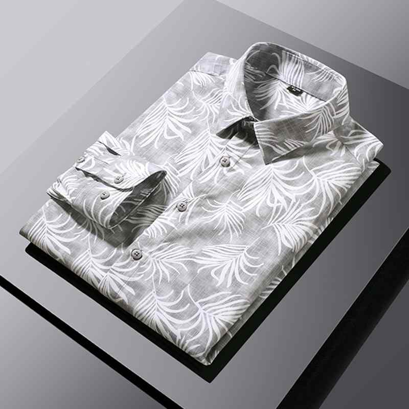 メンズ ファッション 服 用 オシャレ シンプル 大人 かっこいい 大きいサイズ ストリート 紳士服 ライト ビジネス カジュアル プリント シャツ 長袖 シャツ