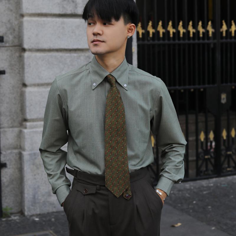 メンズ ファッション 服 用 オシャレ シンプル 大人 かっこいい 大きいサイズ ストリート 紳士服 イタリアン ポインテッドカラー ビジネス ビジネス フォーマル 防シワ スリム エレガント 快適 レトロ ノーアイロン シンプル 長袖 シャツ