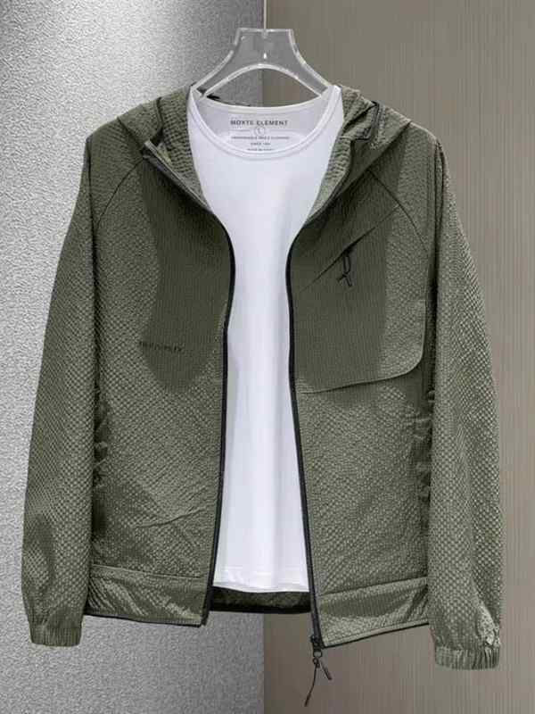 メンズ ファッション 服 用 オシャレ シンプル 大人 かっこいい 大きいサイズ ストリート 紳士服 夏 ライト フード ジャケット アメリカン ゆったり 薄手 日焼け防止 服