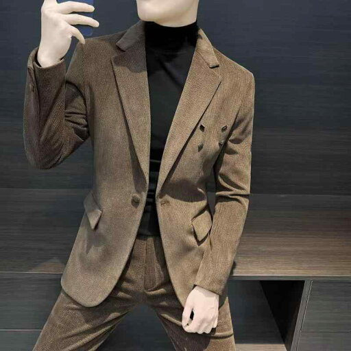 メンズ ファッション 服 用 オシャレ シンプル 大人 かっこいい 大きいサイズ ストリート 紳士服 コーデュロイ スーツ 無地 ハイエンド ツーピース シンプル フォーマルスーツ メンズ ファッション 服 用 オシャレ シンプル 大人 かっこいい 大きいサイズ ストリート 紳士服 コーデュロイ スーツ 無地 ハイエンド ツーピース シンプル フォーマルスーツ