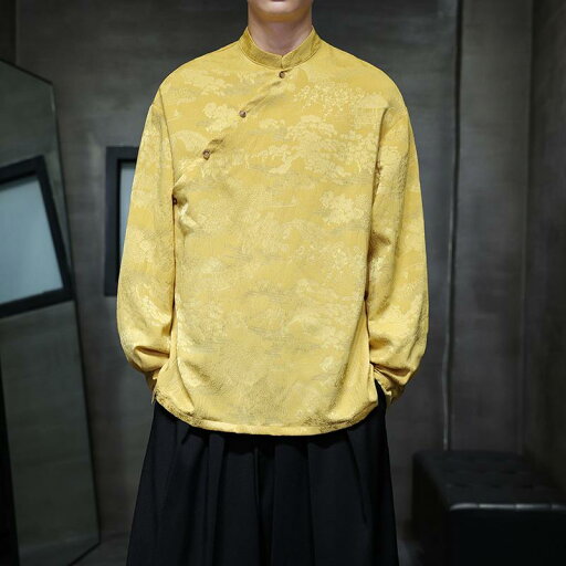 アジアンテイスト 衣装 メンズ ファッション 服 用 オシャレ シンプル 大人 かっこいい 大きいサイズ ストリート 紳士服 風景 長袖 シャツ スタンドカラー 漢服 スーツ トップ アジアンテイスト 衣装 メンズ ファッション 服 用 オシャレ シンプル 大人 かっこいい 大きいサイズ ストリート 紳士服 風景 長袖 シャツ スタンドカラー 漢服 スーツ トップ