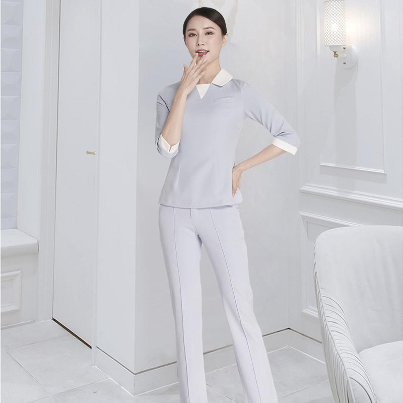 レディース ファッション 業務 ユニフォーム 制服 コスプレ衣装 韓国スタイル 医療関係 衣装 美容 病院 看護師 衣装 制服 センター パンツ スーツ マッサージ 技術者