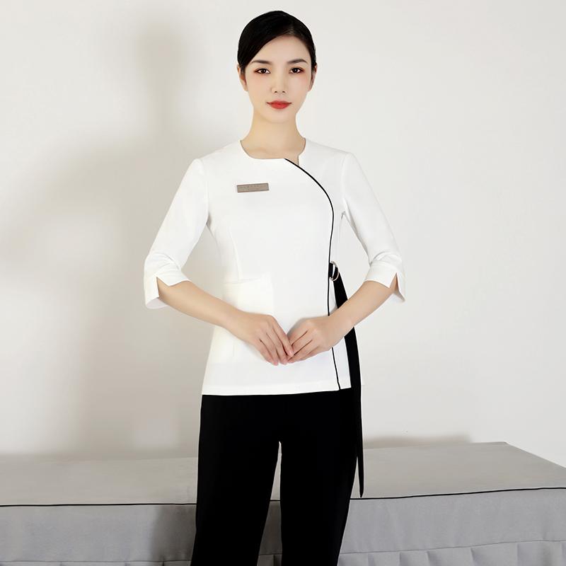 レディース ファッション 業務 ユニフォーム 制服 コスプレ衣装 美容室 技術者 クラブ サウナ マッサージ スパ ハイエンド 健康 センター スーツ licot-12918377 リコット パッケージ画像