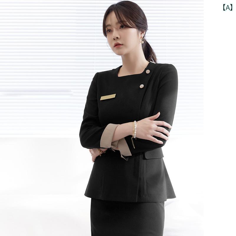 レディース ファッション 業務 ユニフォーム 制服 コスプレ衣装 韓国スタイル スーツ 整形 外科 フロント コンサルタント 制服 美容院 マネージャー 美容部員 ハイエンド