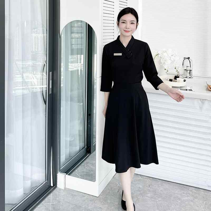 Other - レディース ファッション 業務 ユニフォーム 制服 コスプレ衣装 美容部員 ワークウェア 服 スーツ 健康 クラブ 美容院 ハイエンド スリム 技術者 スカート