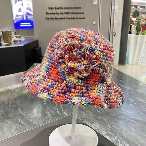 春 コーデ オシャレ 小物 アイテム レディース 立体 花 バケットハット 女性用 カラフル バケットハット ニット帽 キャップ カラー ウール 春 コーデ オシャレ 小物 アイテム レディース 立体 花 バケットハット 女性用 カラフル バケットハット ニット帽 キャップ カラー ウール