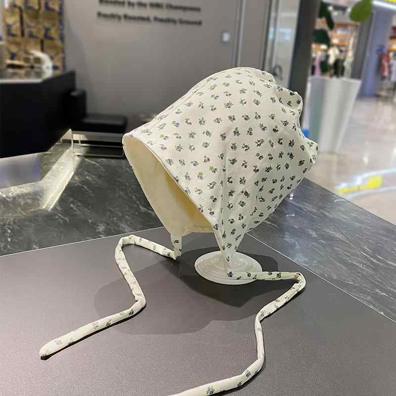 春 コーデ オシャレ 小物 アイテム レディース 女性用　花柄　ストラップ　パイル　ハット　プルオーバー