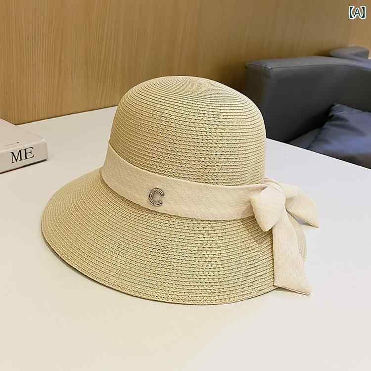 春 コーデ オシャレ 小物 アイテム レディース 夏 エレガント 麦わら帽子 海辺 サンハット 通気性