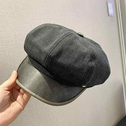 春 コーデ オシャレ 小物 アイテム レディース レザー つば有り 帽子 キャップ 八角形 女性用 レトロ ベレー帽 春 コーデ オシャレ 小物 アイテム レディース レザー つば有り 帽子 キャップ 八角形 女性用 レトロ ベレー帽