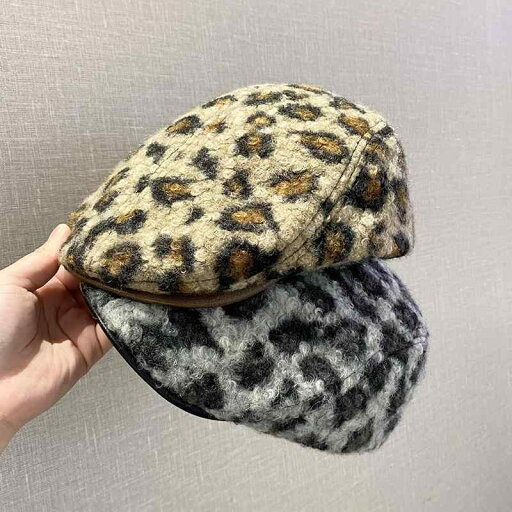 春 コーデ オシャレ 小物 アイテム レディース 秋 ヒョウ柄 女性用 ダックビル ベレー帽 春 コーデ オシャレ 小物 アイテム レディース 秋 ヒョウ柄 女性用 ダックビル ベレー帽