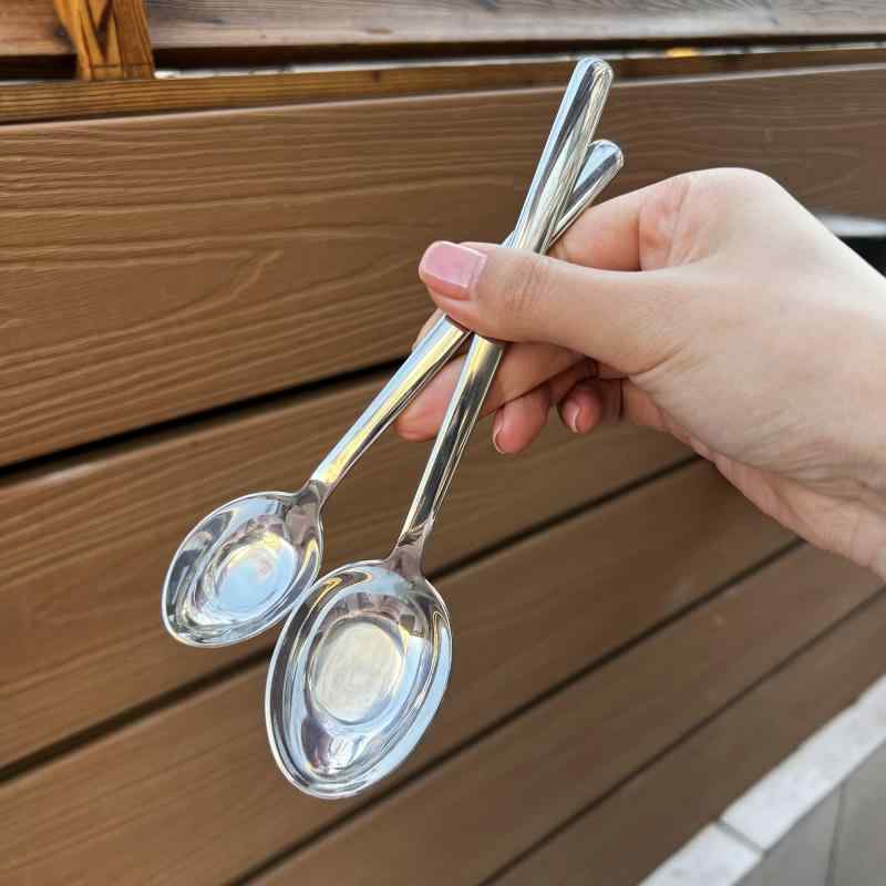 Rakuten - キッチン用品 カトラリー オシャレ アイテム 小物 調理器具 家庭用 スプーン ステンレス ベビー ロング ハンドル 食事