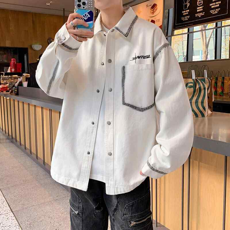 メンズ ファッション 服 男性用 オシャレ シンプル 大人 かっこいい ストリート デニム シャツ ジャケット タイダイ ワーク オシャレ ゆったり