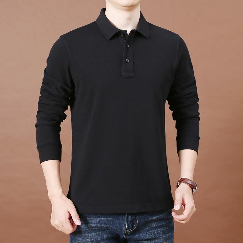 メンズ ファッション 服 男性用 オシャレ シンプル 大人 かっこいい ストリート 長袖 Tシャツ ヘビー コットン トップス シンプル 無地 ポロ シャツ