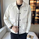 メンズ ファッション 男性用 オシャレ シンプル 大人 かっこいい 大きいサイズ ストリート 紳士服 春秋 ジャケット トップス ステッチワーク シャツ ジャケット 秋 薄型 スタイル
