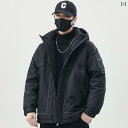 メンズ ファッション 男性用 オシャレ シンプル 大人 かっこいい 大きいサイズ ストリート 紳士服 冬 厚手 ダウン ジャケット ショート スタイル フード ワークウェア ジャケット