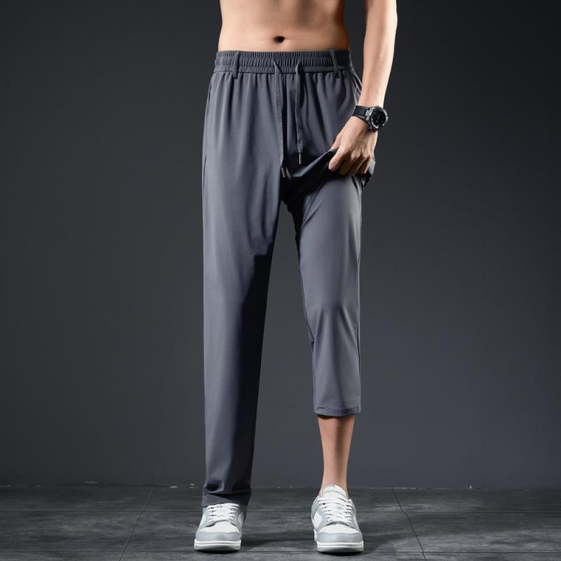 Rakuten - メンズ ファッション 服 男性用 オシャレ シンプル 大人 かっこいい ストリート スポーツ パンツ ズボン 履物 ズボン 夏 スリム フィット 薄手 伸縮性 ストレッチ ストレッチ 速乾 クール